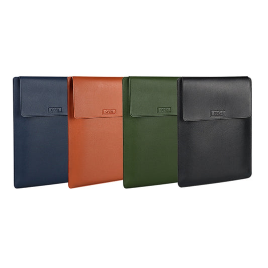 PU06 3 in 1 PU Multifunctional Laptop Bag, Size:14.1-15.4 inch(Cowhide Yellow) by bashfashion