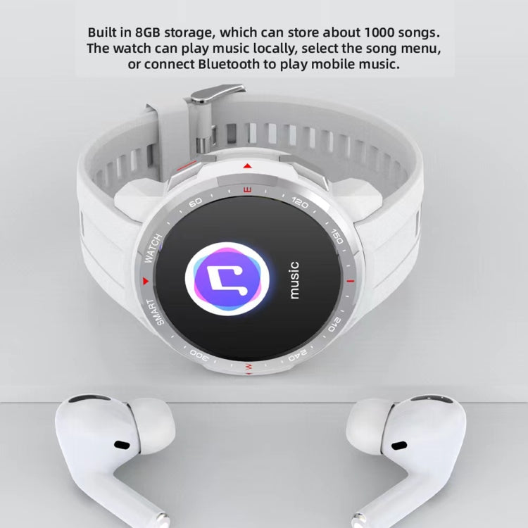 MT12 1.28 inch TFT Screen Smart Watch, Support Bluetooth Call & 8G Memory(Silver) by bashfashion