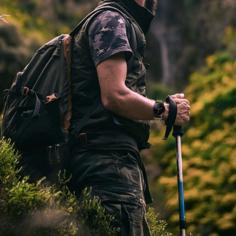 22mm Nylon Canvas Hook And Loop Fastener Watch Band(Jungle Camouflage) by bashfashion