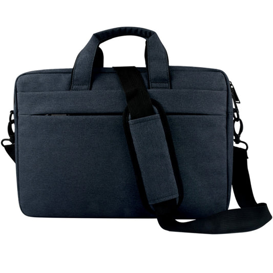 Breathable Wear-resistant Thin and Light Fashion Shoulder Handheld Zipper Laptop Bag with Shoulder Strap, For 13.3 inch and Below Macbook, Samsung, Lenovo, Sony, DELL Alienware, CHUWI, ASUS, HP(Navy Blue) by bashfashion