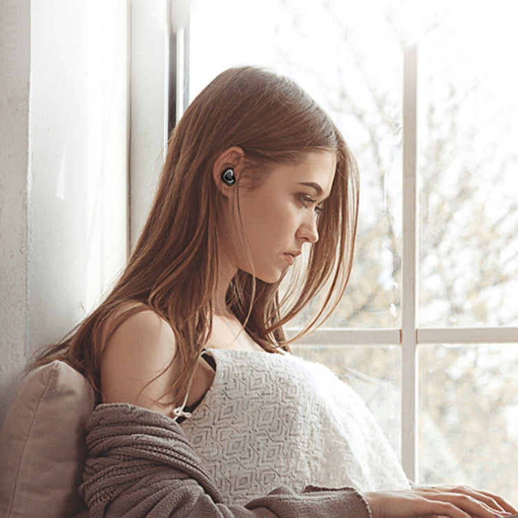 X7 Bluetooth 4.1 Mini Invisible Wireless Sports Bluetooth Earphone with Charging Box (Red) by bashfashion