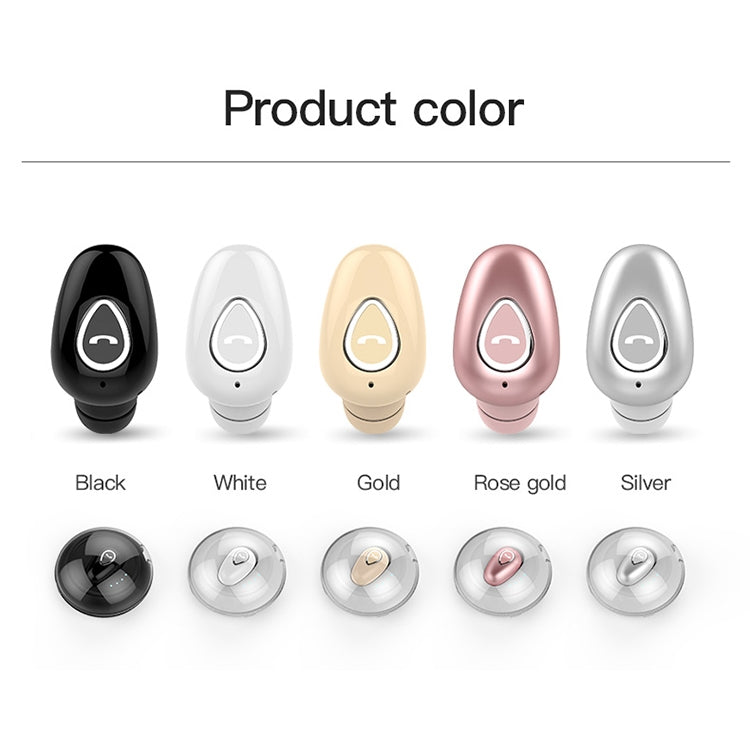 YX01 Sweatproof Bluetooth 4.1 Wireless Bluetooth Earphone with Charging Box, Support Memory Connection & HD Call(Rose Gold) by bashfashion