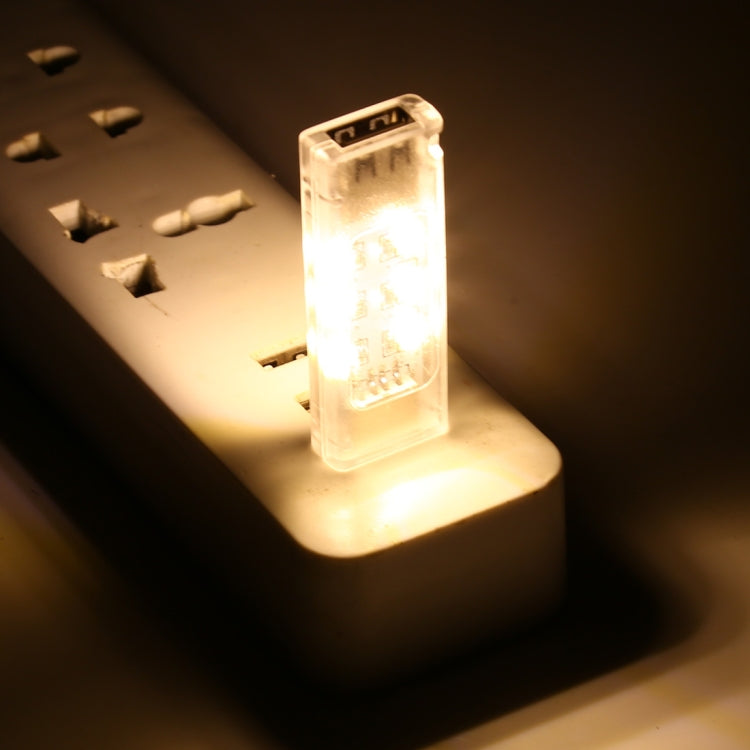 12 LEDs Double Sided Stackable USB Light(Warm White) by bashfashion