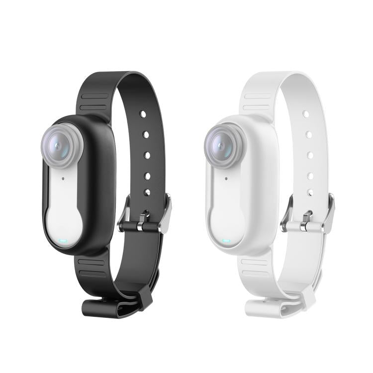 For Insta360 GO 3 / GO 3S PULUZ Camera Silicone Case Wristband Bicycle Strap Extension Mount (Black) by PULUZ