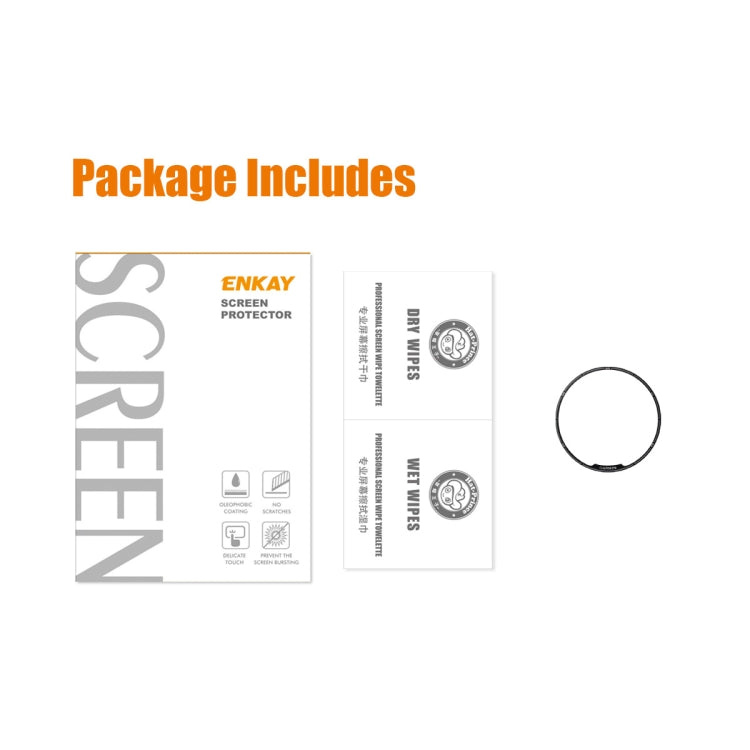 For Garmin Fenix 7 Pro ENKAY 3D Full Coverage Soft PC Edge PMMA HD Screen Protector Film by ENKAY