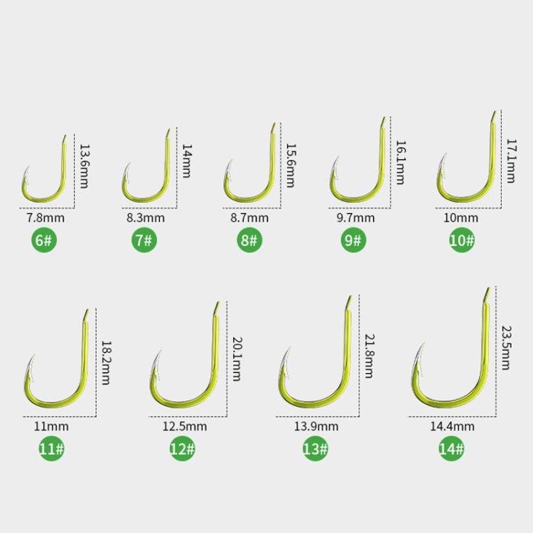 Double Hooks ISEAMA Explosive Hook Bighead Carp Feeder for Hand Rod & Throwing Rod, Size: 14 by bashfashion