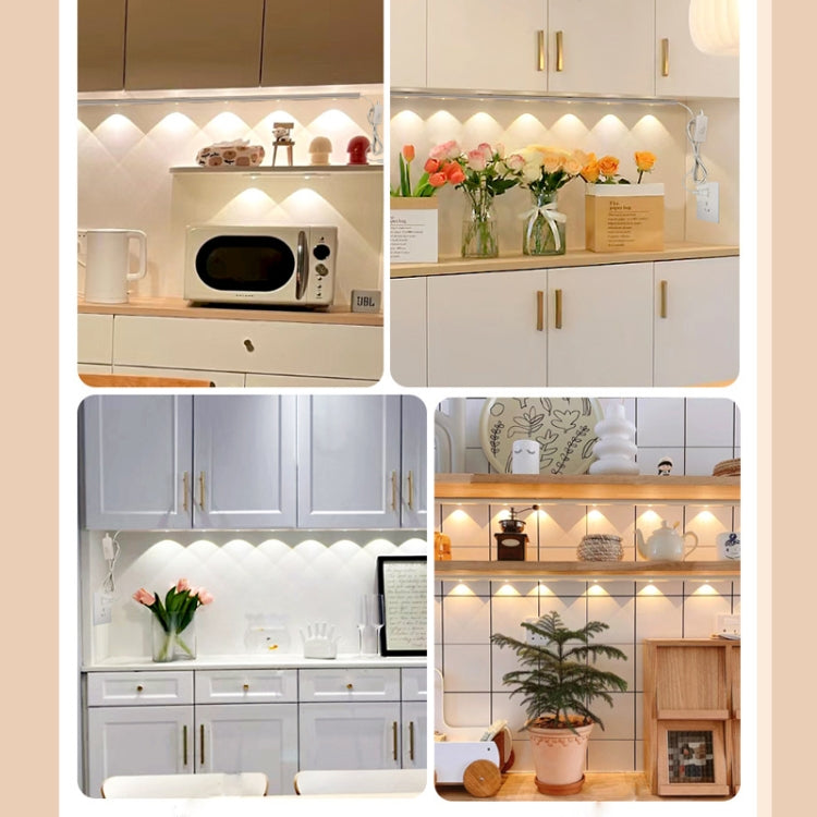 70cm 220V CN Plug Wardrobe Cabinet Lamp LED Light Bar With Button Switch(Warm White) by bashfashion