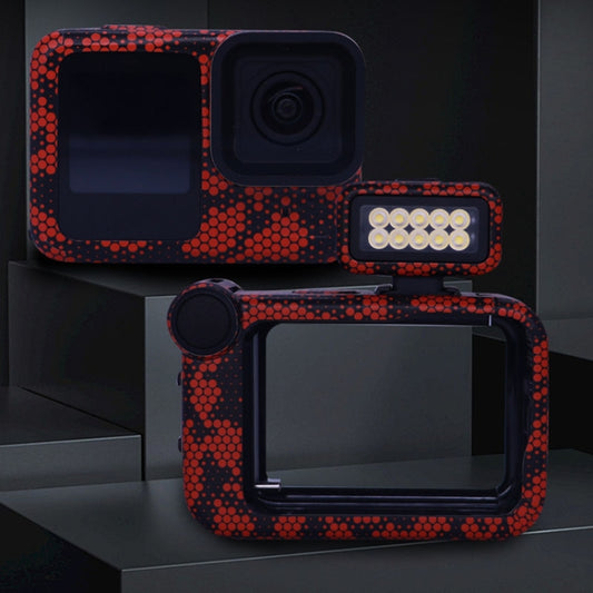 For GOPro HERO13 Black Camera Stickers Body Protective Film, Style: 14 Snake Scale White by bashfashion