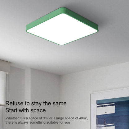 Macaron LED Square Ceiling Lamp, White Light, Size:40cm(Black) by bashfashion