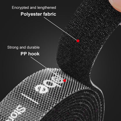 DUX DUICS Stoyobe Circle Hook and Loop Cable Ties, Length: 3m(Black) by DUX DUCIS