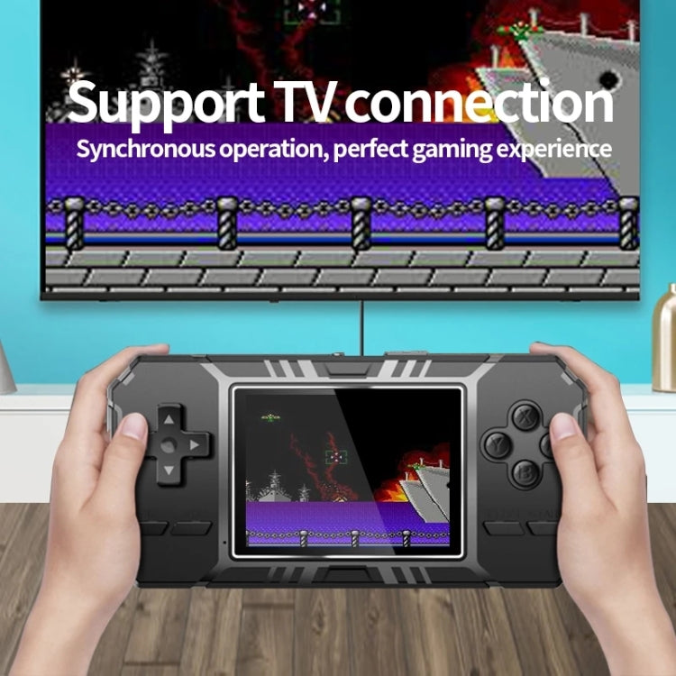 S8 3.0 inch Screen Classic Handheld Game Console Built-in 520 Games(Black) by bashfashion