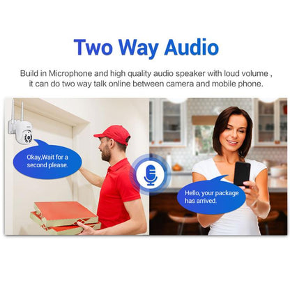 ESCAM WNK710 3MP HD Motion Detection WiFi Intelligent Dual-light Source Camera, US Plug(White) by ESCAM