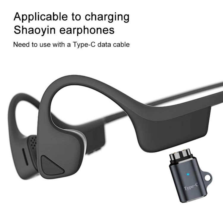 For Shokz Series Type-C Interface Magnetic Charging Adapter(Up and Down Bend) by bashfashion