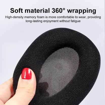 1 Pair Insert Replacement Earpads For Logitech G Pro X, Material:Ice Silk Fabric(Black) by bashfashion