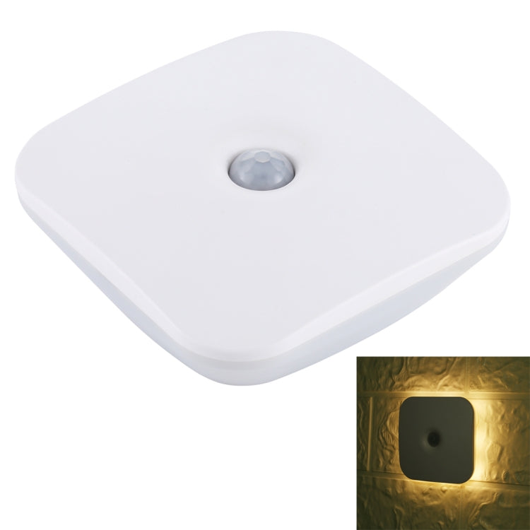 CL053 LED Square Human Body Sensor Light, Style: Linkage (Warm White) by bashfashion