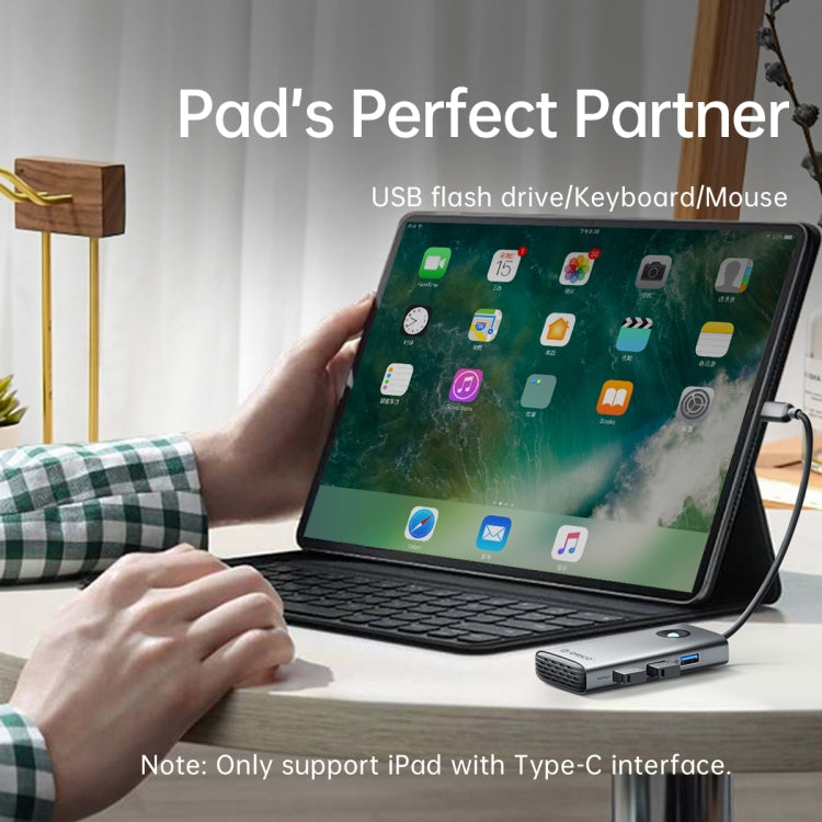 ORICO PW11-5P Type-C / USB-C 5-in-1 5Gbps Multifunction Docking Station(Silver) by ORICO