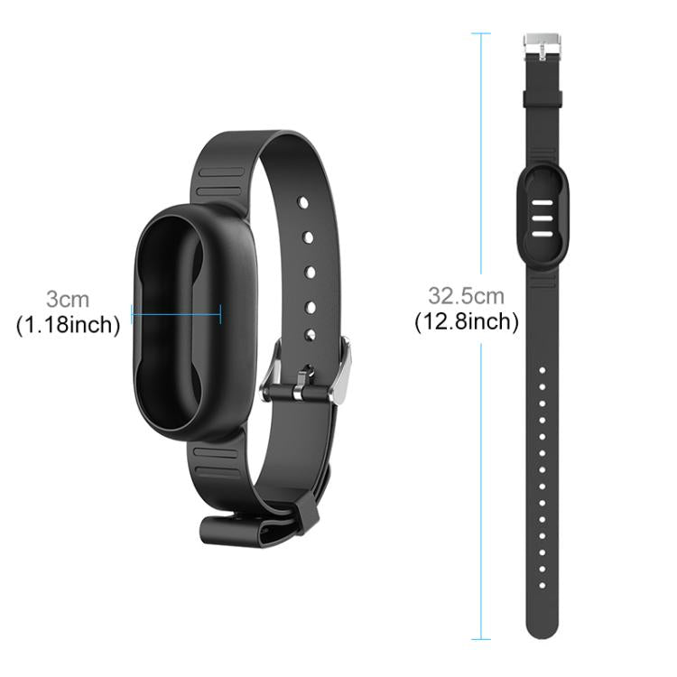 For Insta360 GO 3 / GO 3S PULUZ Camera Silicone Case Wristband Bicycle Strap Extension Mount (Black) by PULUZ