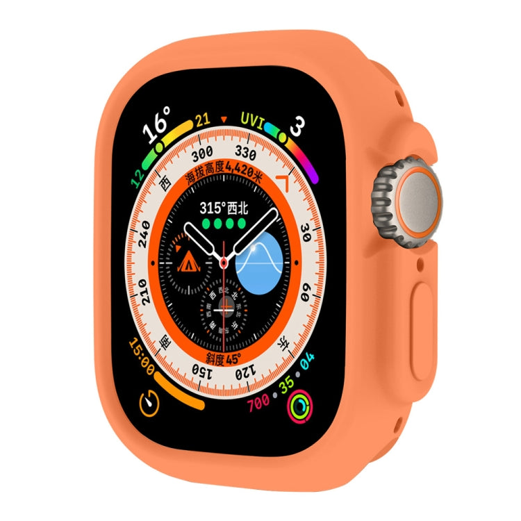 For Apple Watch Ultra 3 / 2 / 1 49mm ENKAY Solid Color Protective Soft TPU Frame Case(Orange) by ENKAY