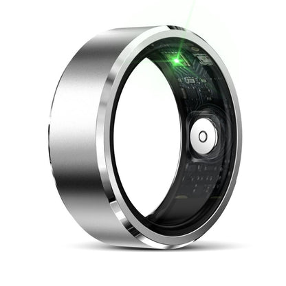 R5 SIZE 12 Smart Ring, Support Health Monitoring / Multiple Sports Modes(Silver) by bashfashion