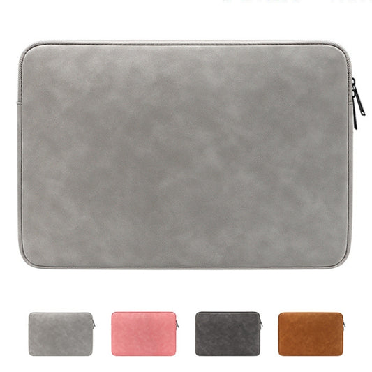 ND12 Lambskin Laptop Lightweight Waterproof Sleeve Bag, Size: 14.1-15.4 inches(Pink) by bashfashion