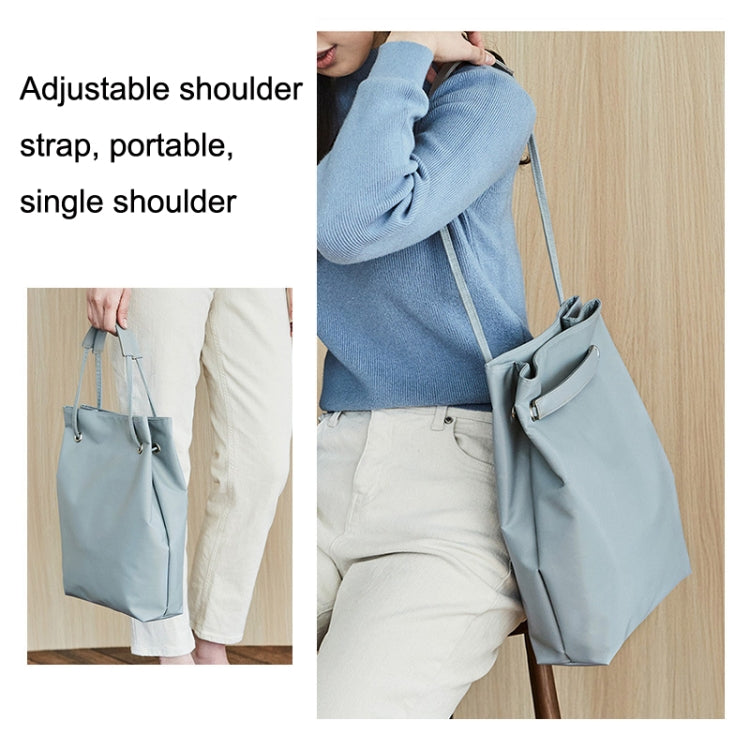 For Apple Macbook Shoulder / Handheld / Messenger Computer Bag, Size: Large(Lake Blue+Gray Mouse Pad) by bashfashion