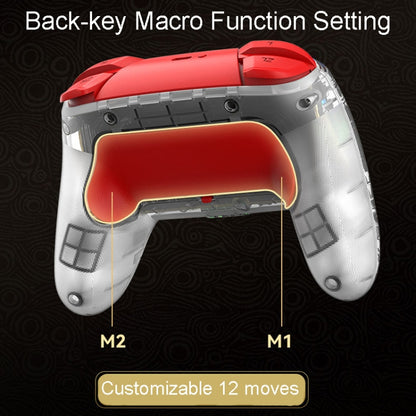 For PS3 / PS4 Dual Vibration Wireless Gamepad With RGB Lights(Red) by bashfashion