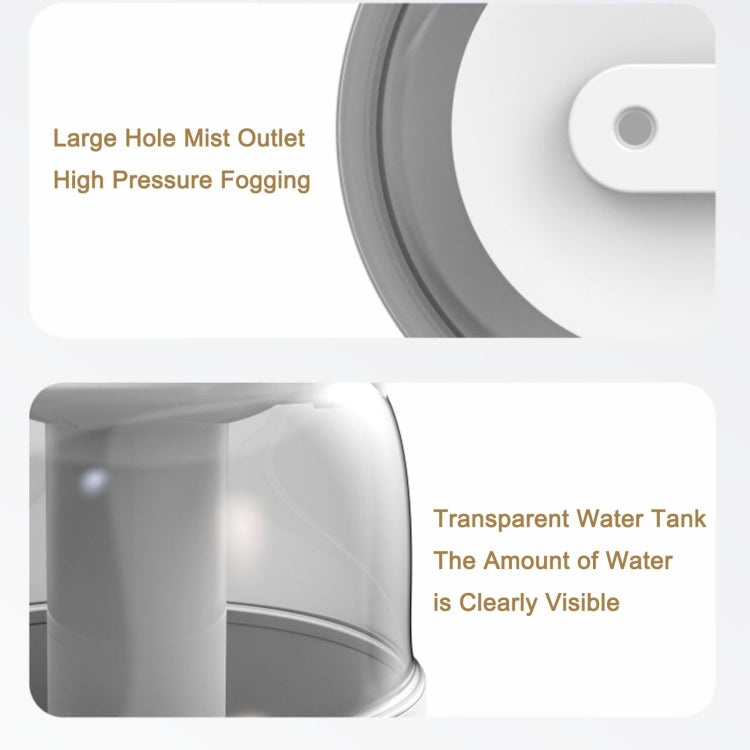 4L Wireless Humidifier USB Oil Diffuser with Night Light(White) by bashfashion