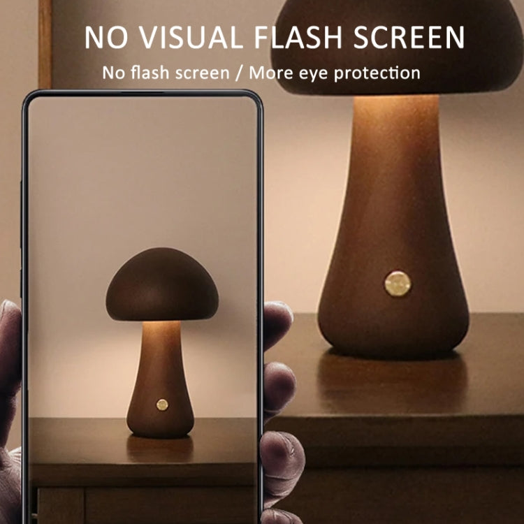 Mushroom Shape Night Light Touch Control Dimmable Bedside Atmosphere Lamp, Style: D Type Beech by bashfashion