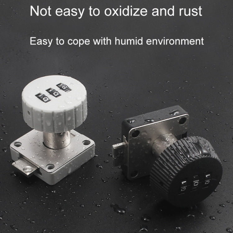 Home Cabinet Desk Drawer Combination Lock Lockers File Security Latches, Style: Gray Beveled by bashfashion