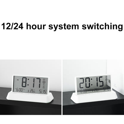 Multifunctional Temperature / Date Display Electronic Alarm Clock(Black Transparent) by bashfashion