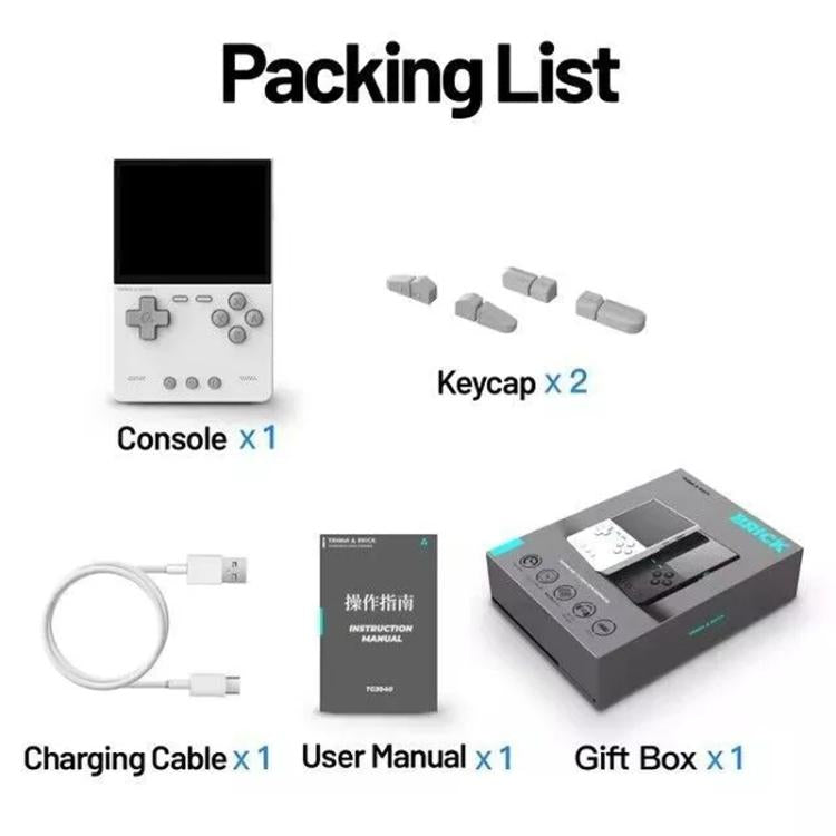 TRIMUI BRICK Open Source Pocket Console Portable Wireless Bluetooth HD Retro Arcade, Size: 128G(Red) by TRIMUI