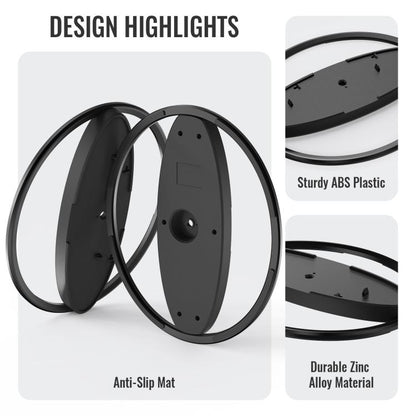 For PS5 / PS5 Slim / PS5 Pro Game Console Desktop Vertical Stand Non-Slip Base(Black) by bashfashion