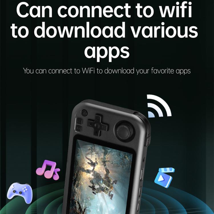 CB408 4.7-inch Touch Screen Handheld Game Console Supports WiFi Android 11 +Linux System 64G(Blue) by bashfashion