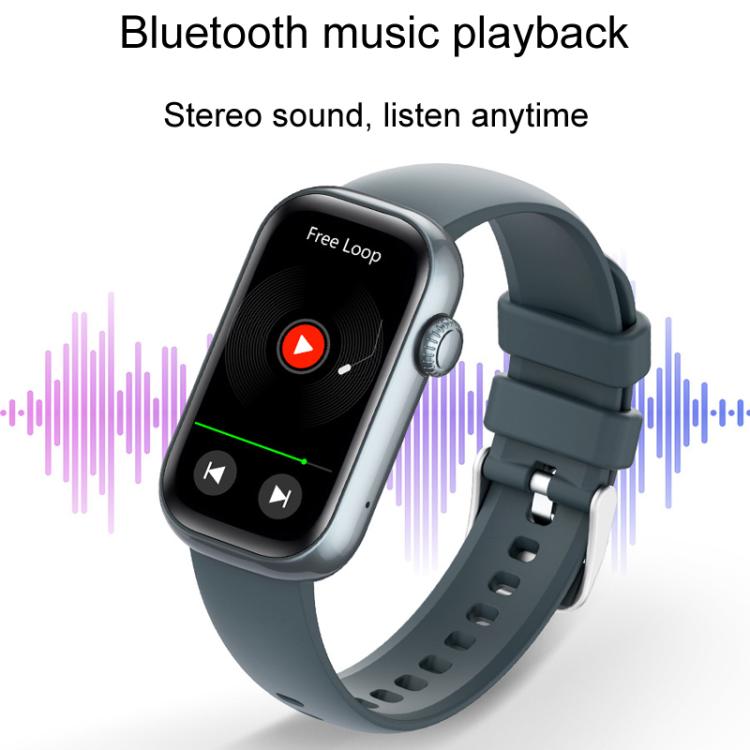 QS50 1.47inch TFT Screen Smart Wristband Support Bluetooth Calling / Oxygen Detection / Sleep Detection / Heart Rate Detection(Gray Green) by bashfashion