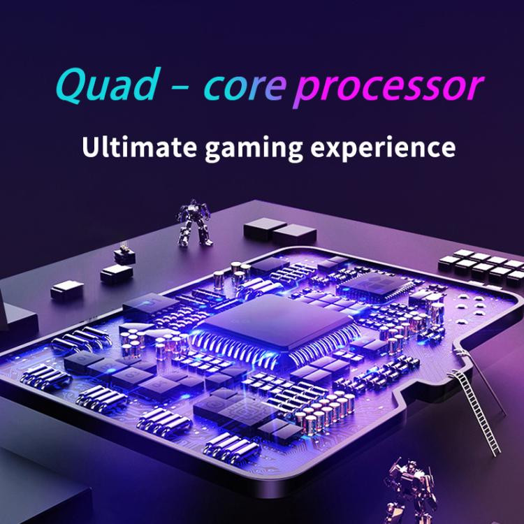 H36S 3.5 Inch IPS HD Screen Retro PSP Game Console Linux System GBA Handheld Video Game Console, Memory: 128G(White) by bashfashion