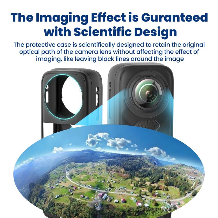 aMagisn Body Case For Insta360 X5 Action Camera Protective Accessories Gray by aMagisn