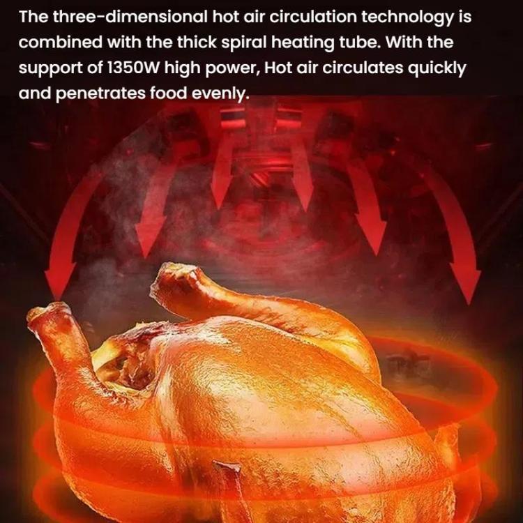 10L Large Capacity Air Fryer Multifunctional Electric Fryer French Fry Maker, EU Plug, Style: Dual-control Mechanical Non-visible by bashfashion